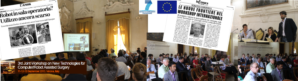 Pictures and press coverage of the CRAS 2013 workshop in Verona